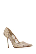 Le Silla Embellished Mesh Gilda Pumps