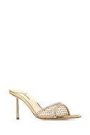 Le Silla Embellished Mesh Gilda Mules