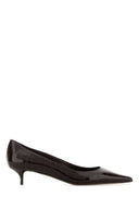 Jimmy Choo Chocolate Leather Amelia Pumps