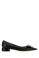 Jimmy Choo Auria Ballerinas aus schwarzem Leder