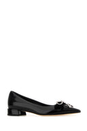 Jimmy Choo Auria Ballerinas aus schwarzem Leder