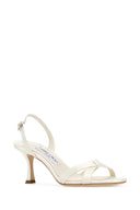 Jimmy Choo Ivory Satin Elsy 70 Sandals