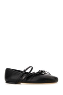 Jimmy Choo Black Nappa Leather Loli Ballerinas