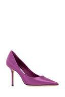 Jimmy Choo Purple Satin Love Pumps