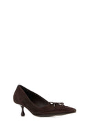 Jimmy Choo Dark Brown Suede Scarlett 50 Pumps