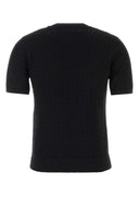 Fendi Black Cotton Blend Sweater