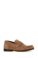 Jimmy Choo Ellis-Loafer aus kamelfarbenem Wildleder