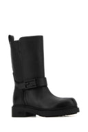 Fendi Black Leather Fendi Filo Boots