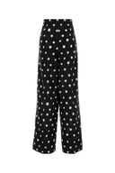 Fendi Printed Silk Wide Leg Pant