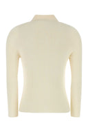 Fendi Cream Stretch Wool Blend Shirt