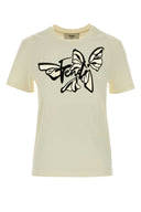 Fendi Ivory Cotton T Shirt