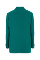 Fendi Turquoise Grain De Poudre Blazer