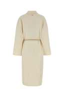 Agnona Ivory Wool Blend Coat