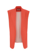 Agnona Coral Wool Blend Vest