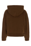Entire Studios Chocolate Cotton Oversize Sweatshirt