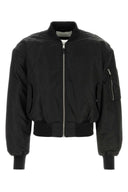 Entire Studios Black Nylon Bomber Jacket