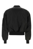 Entire Studios Black Nylon Bomber Jacket