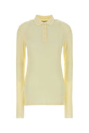 Entire Studios Yellow Stretch Jersey Polo Shirt