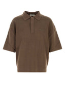 Entire Studios Brown Cotton Polo Shirt