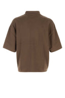 Entire Studios Brown Cotton Polo Shirt