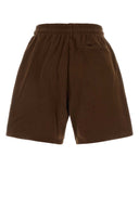 Entire Studios Chocolate Cotton Bermuda Shorts