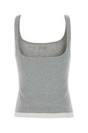 Entire Studios Grey Stretch Cotton Tank Top