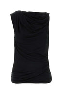Entire Studios Black Stretch Jersey Top