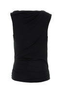 Entire Studios Black Stretch Jersey Top