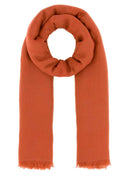 Max Mara Orange Cotton Blend Aeremi Scarf