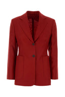 Max Mara Red Linen Volonta Blazer