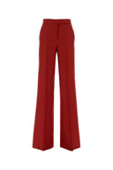 Max Mara Red Linen Badesse Palazzo Pant