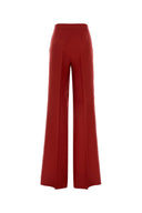 Max Mara Red Linen Badesse Palazzo Pant