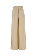 Pantaloni Moro a gamba larga in misto lino sabbia Max Mara
