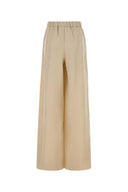 Pantaloni Moro a gamba larga in misto lino sabbia Max Mara