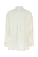 S Maxmara White Linen Gala Shirt