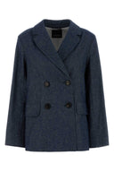 S Maxmara Stretch Denim Nero Blazer