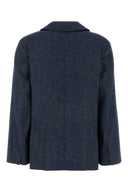 S Maxmara Stretch Denim Nero Blazer