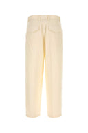 Jil Sander Ivory Cotton Pant