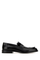 Jil Sander Mocasines de cuero negros