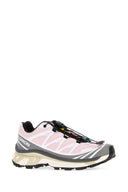 Salomon Pink Fabric And Rubber Xt 6 Sneakers