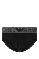 Emporio Armani Black Stretch Cotton Brief