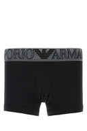 Emporio Armani Black Stretch Cotton Boxer