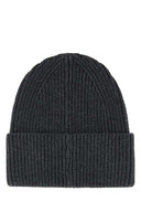 Isabel Marant Charcoal Stretch Cotton Blend Mayers Beanie Hat