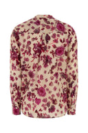 Isabel Marant Printed Stretch Silk Rusak Shirt