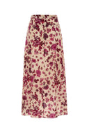 Isabel Marant Printed Stretch Silk Sakura Skirt