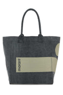 Isabel Marant Melange Grey Cotton Yenky Shopping Bag