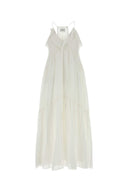Isabel Marant Etoile White Cotton Blend Vasma Dress
