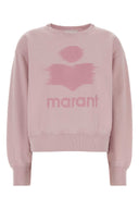 Isabel Marant Etoile Pastel Pink Cotton Blend Mobyli Sweatshirt