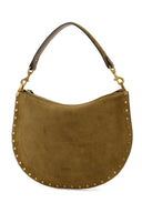 Isabel Marant Khaki Suede Oskan Shoulder Bag