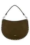 Isabel Marant Army Green Leather Oskan Shoulder Bag